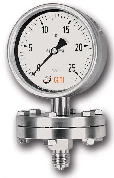 (Conj) 72Ø100 R 400 bar/psi + Sello bridado alta presión + Fluido transmisor glicerina