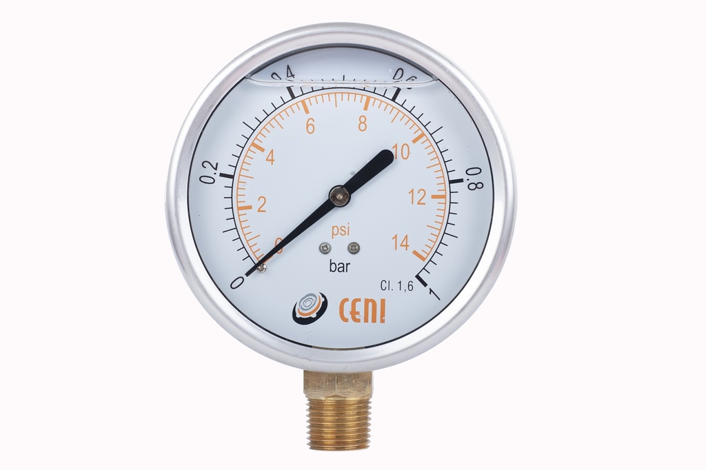 22Ø100 R 1/2"NPT 1 Bar/Psi