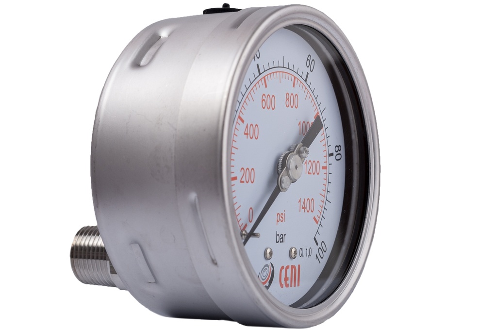 72Ø100 P 1/2"NPT 100 Bar/Psi