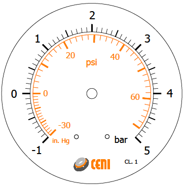 72Ø100 R 1/2"NPT -1+5 bar-psi