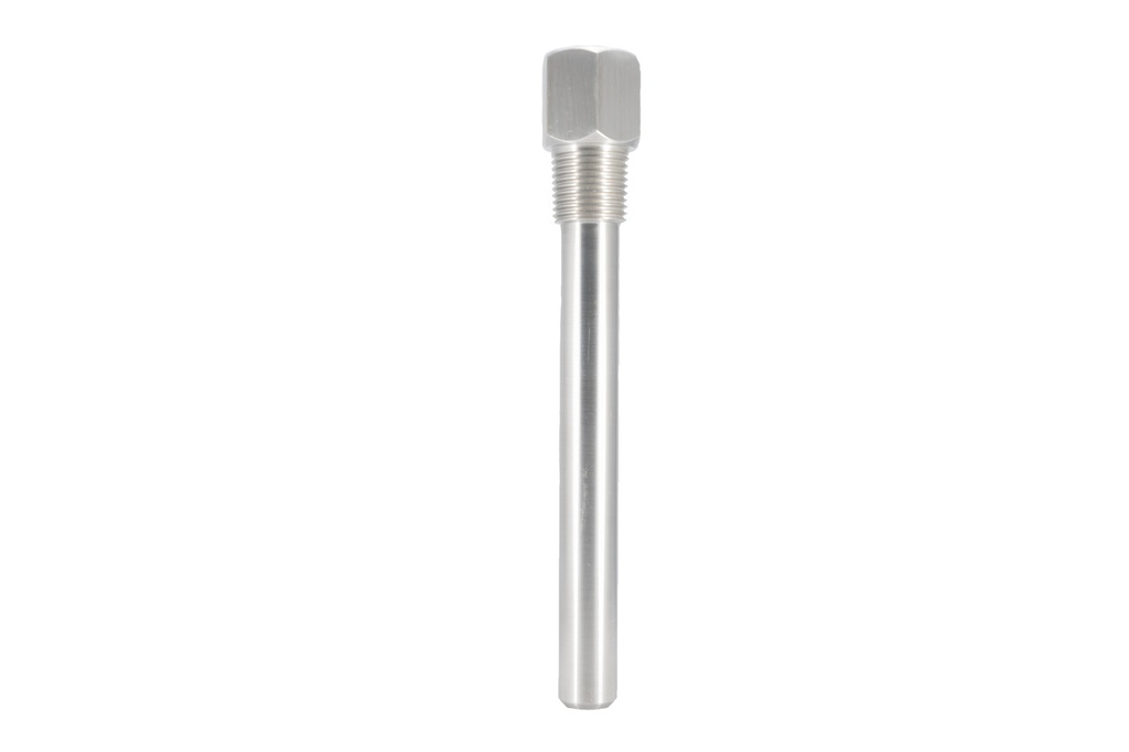 TERMOVAINA 1/2" NPTH x 1/2" BSPM U=150 mm. AISI 316