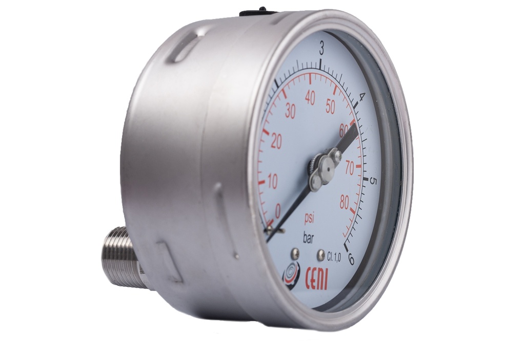 72Ø100 P 1/2"NPT 60 Bar/Psi
