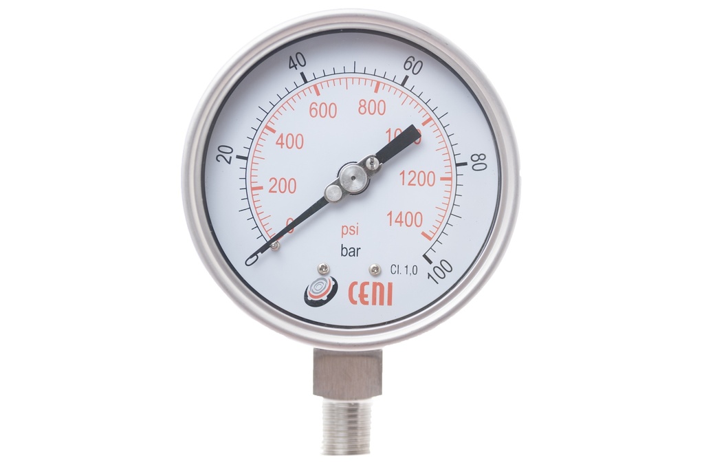 72Ø100 R 1/4"NPT 100 bar-psi