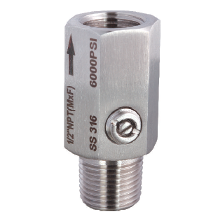 [MPF0001] AMORTIGUADOR DE PULSACIONES 1/2 NPT MACHO X 1/2 NPT HEMBRA SERIE 6000
