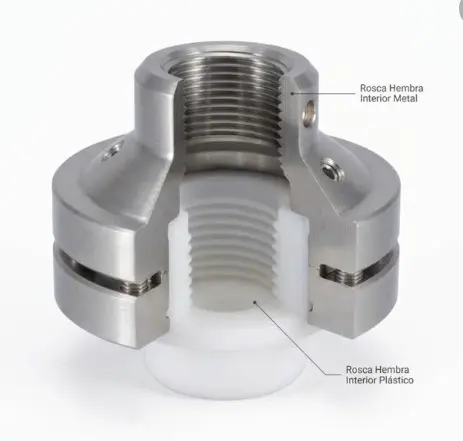 [SB04504141] SELLO BRIDADO AISI/PTFE - Rosca Inst: 1/2"NPTH / Rosca Proc: 1/2"NPTH