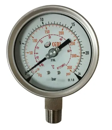 73Ø63 R 1/4"NPT -1+24 Bar/Psi