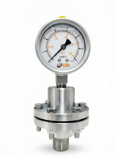 (Conj) 73Ø63 R 7 bar/psi + Sello bridado media presión + Fluido transmisor glicerina